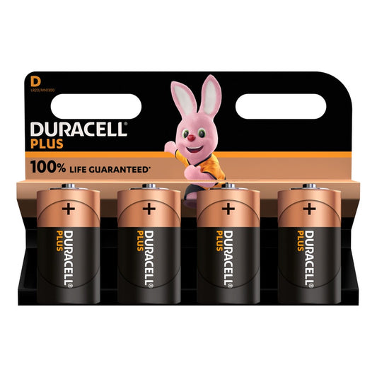 DURACELL D 4 PACK BATTERIES