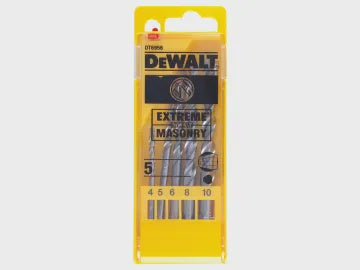 DEWALT EXTREME MASONRY DRILL BIT SET, 5 PIECE