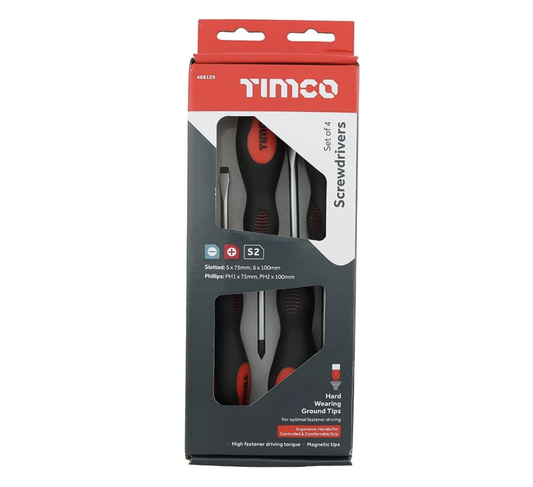 TIMCO SET OF 4 SCREWDRIVERS