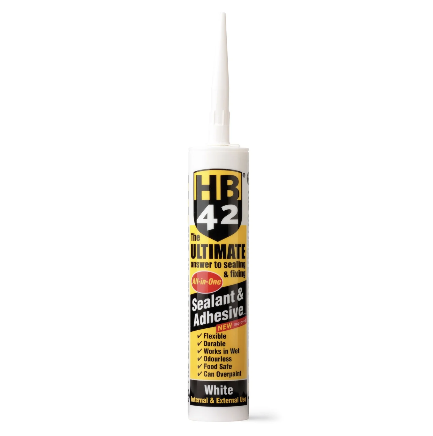 HB42 ALL IN 1 SEALANT ADHESIVE WHITE 290ML