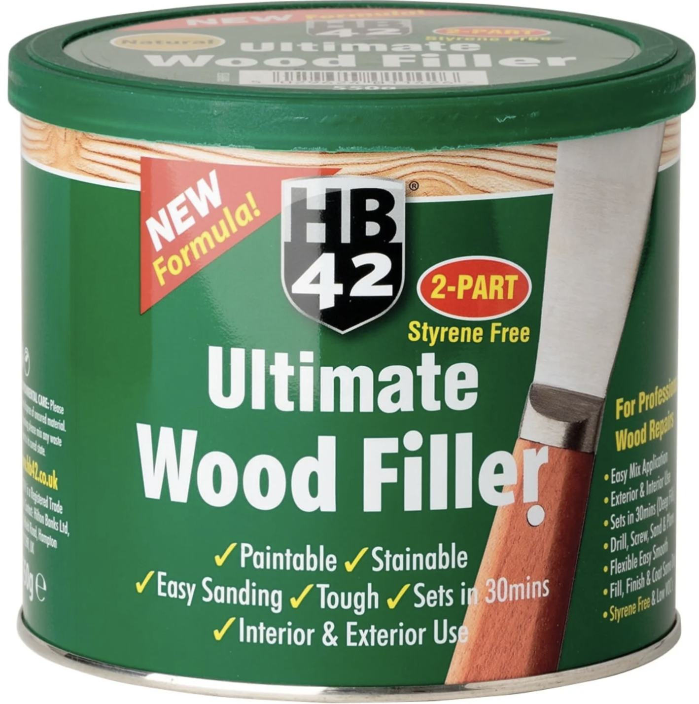 HB42 ULTIMATE WOOD FILLER 550G